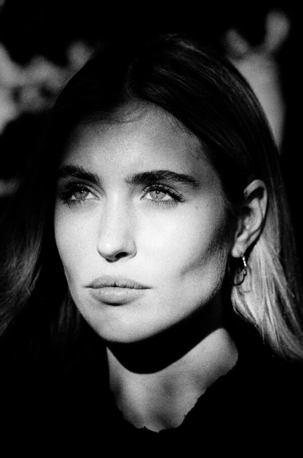 Portrait study — black and white film photography © Ruskin Brown
